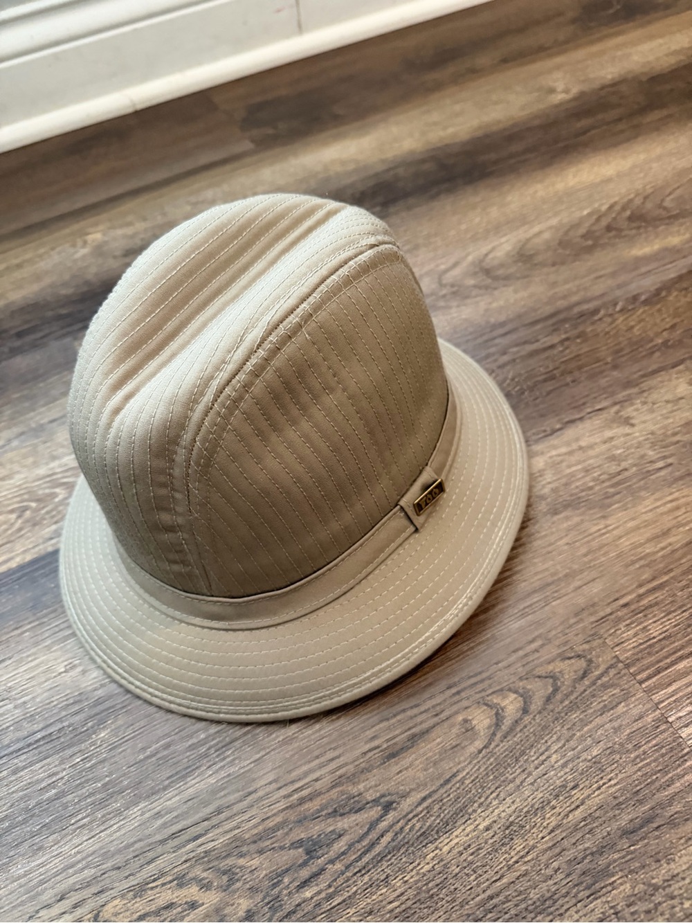 London Fog Beige Bucket Hat